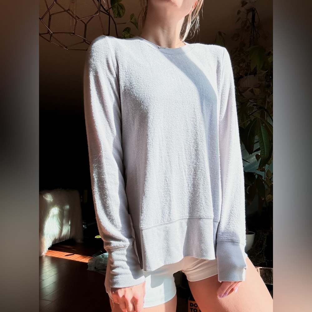 Alo Yoga Glimpse Long Sleeve Lavender Smoke (XS) NWOT